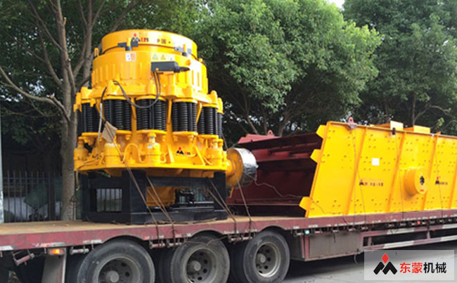 东蒙重工：河南河卵石石料生产线发货